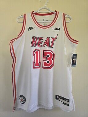 Bam Adebayo #13 Miami Heat Nike Classic Edition Jersey White Size XL